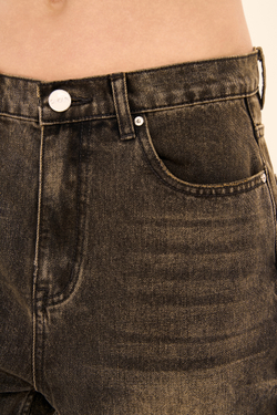 Широкие джинсы (Утро после свиданки), винтажно-серые