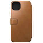 Кожаный чехол-книжка MagSafe Nomad Modern Leather Folio для iPhone 15 Plus Чехол из натуральной цельнозерновой кожи ECCO. Вмещает до трёх карт