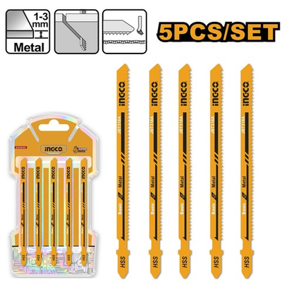 Полотно по металлу для электролобзика 5шт. 110мм HHS INGCO JBT318A