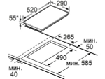 Варочная панель MAUNFELD CVI292S2FWH LUX индукционная