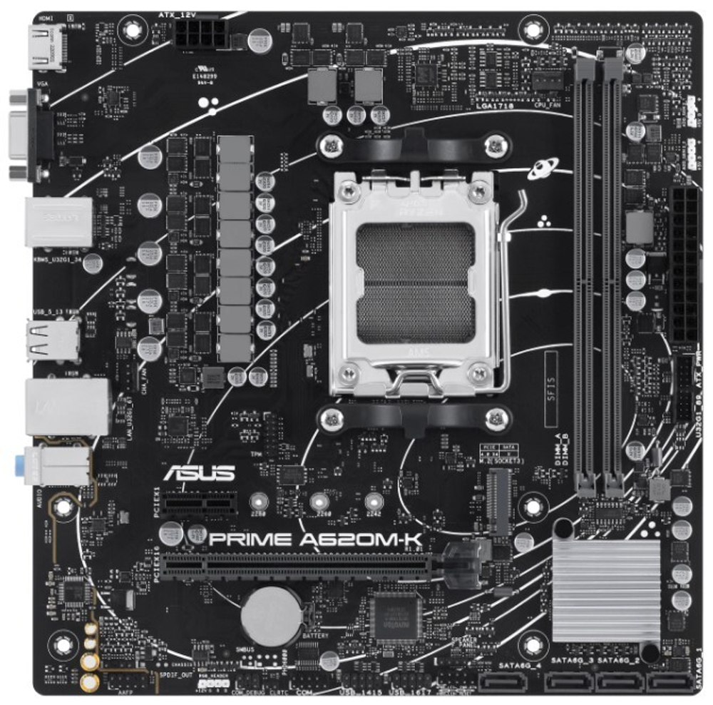Материнская плата mATX ASUS PRIME A620M-K