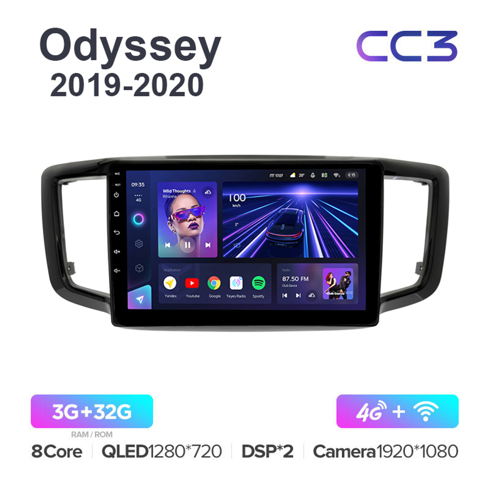 Teyes CC3 10,2"для Honda Odyssey 2019-2020