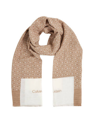 Шаль Calvin Klein - бежевый(K60K612895)