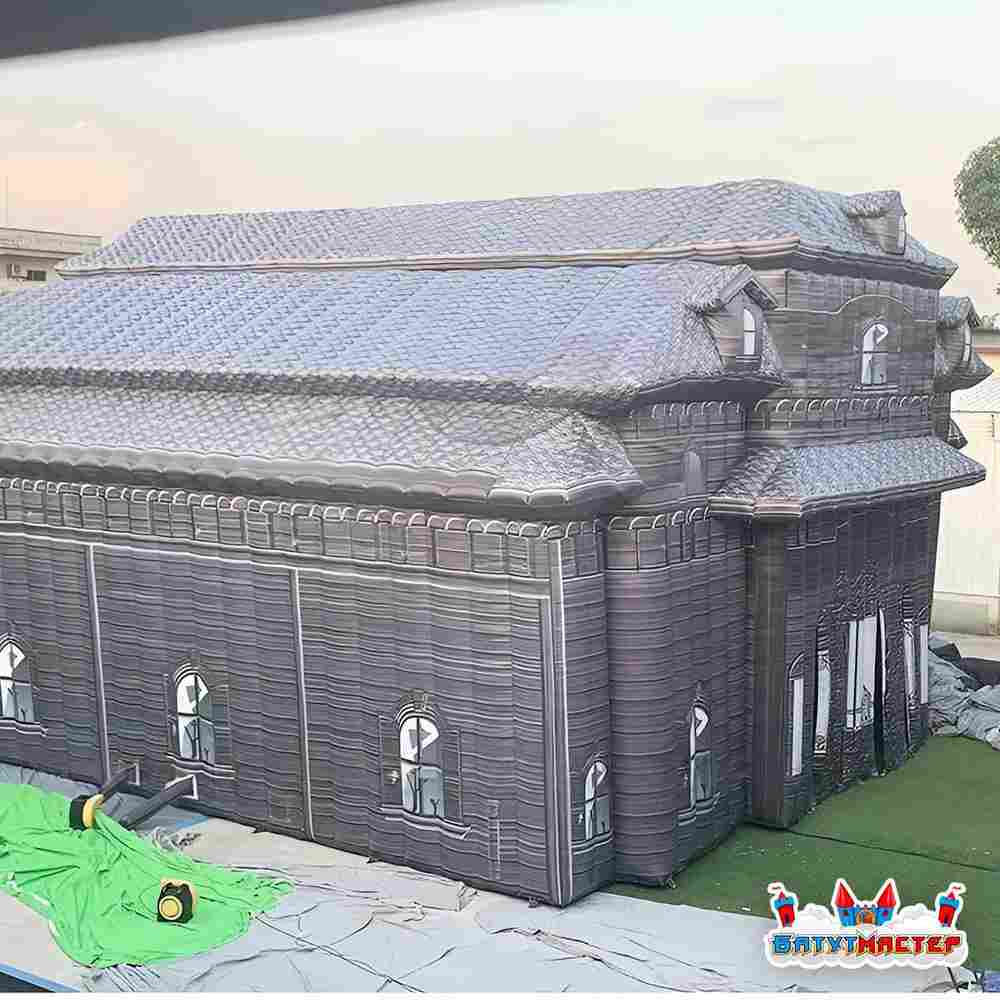 Надувной дом ужасов «Тьма», 15×15×9,8 м