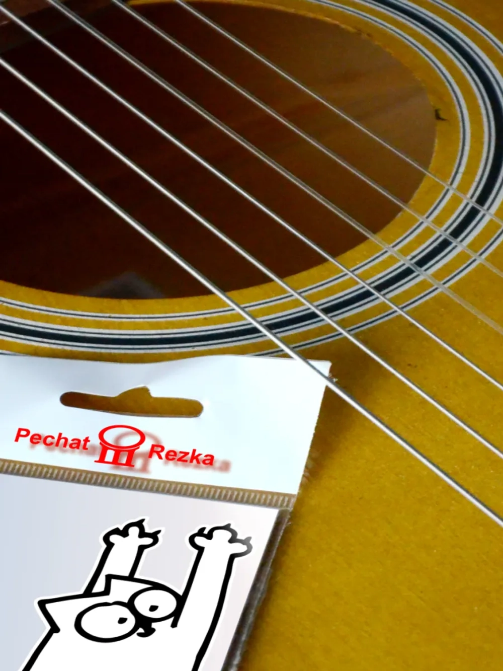 Стикер - Кот сползает