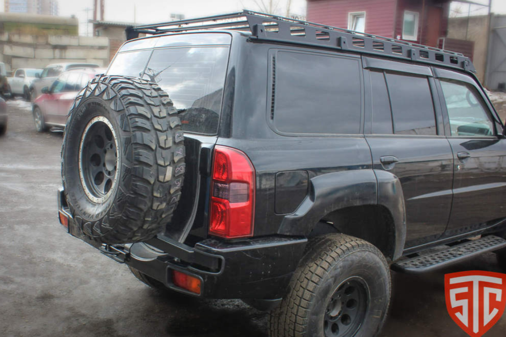 Калитка в штатный бампер Nissan Patrol Y61 с 2004 г.в.