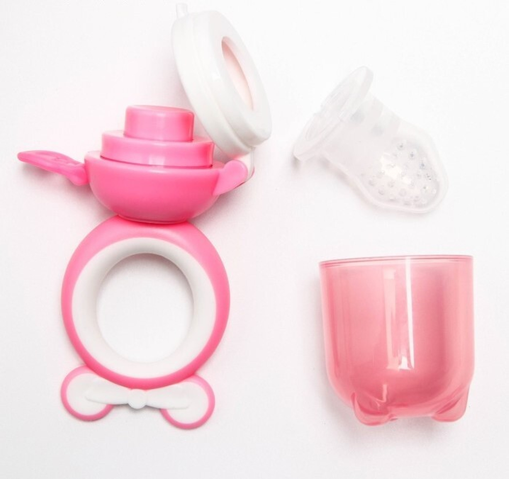 Ниблер с силиконовой сеточкой, цвет розовый 4313593