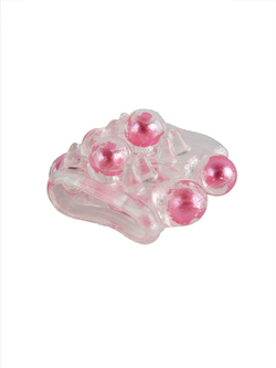 Прозрачная насадка на пенис с цветными шариками