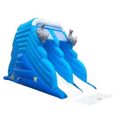 Водная надувная горка «Дельфинчики», 6*3*4 м