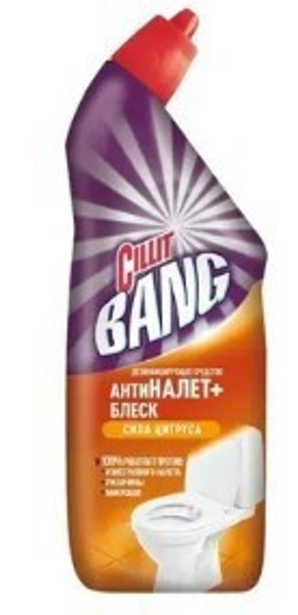 Cillit Bang БЭНГ Ср-во дезинф д/туалета Цитрус 750мл *4*8 / 152 / 608