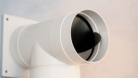 Как поставить обратный клапан на вентиляцию?