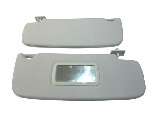 Козырек солнцезащитный (правый, левый) ВАЗ 1118, 2190, Datsun с зеркалом серый Люкс