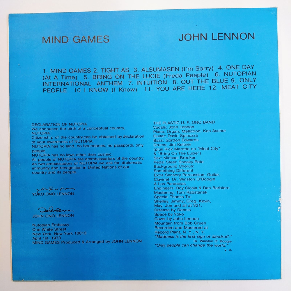 John Lennon Mind Games