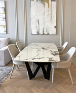 Стол обеденный Scorpio Marble B5809