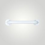 Поручень прямой 800 мм нерж. сталь NOFER 15054.80.W белый