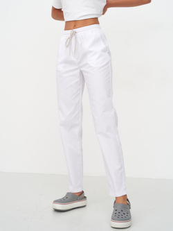 Брюки женские м544 toray стретч белый
