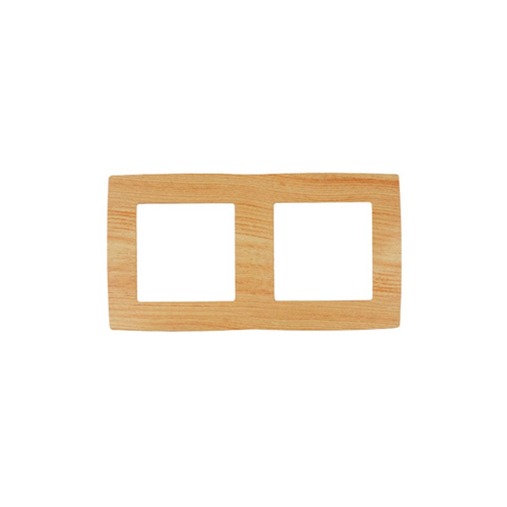 12-5002-11 ЭРА Рамка на 2 поста, Эра12, сосна | Эра 12 Сосна