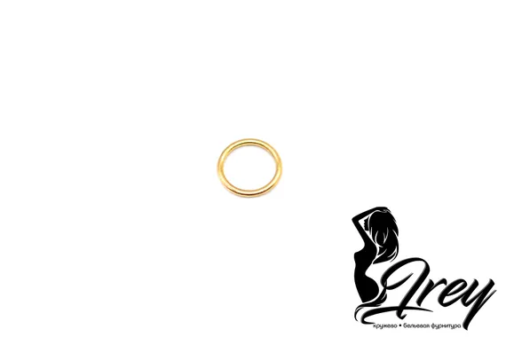 Кольцо 10 мм, металл, золото, Китай