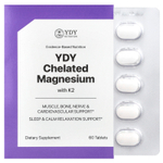 YDY, Хелатный магний с K2, 60 таблеток