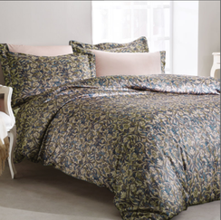 Постельное белье  VELVET зеленый TIVOLYO HOME Турция