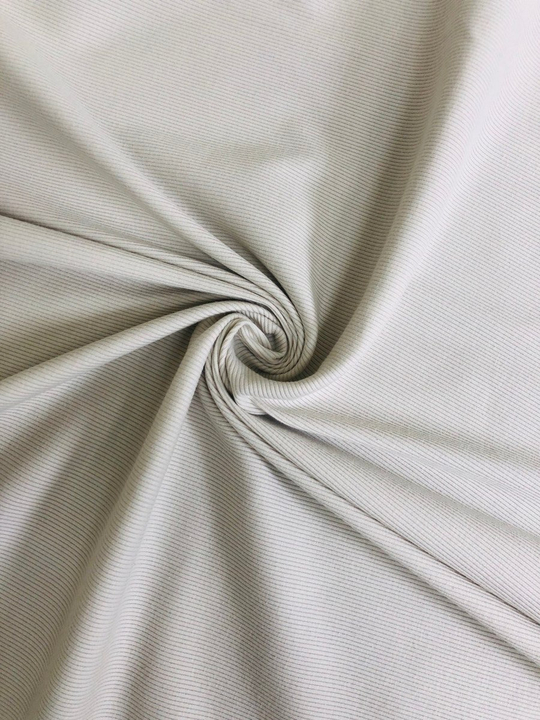 Трикотаж, кремовый светлый, хлопок, рубчик NB