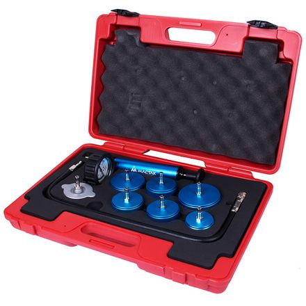 Цена на МАСТАК (103-40009C) Набор для тестирования герметичности системы охлаждения, кейс, 9 предметов