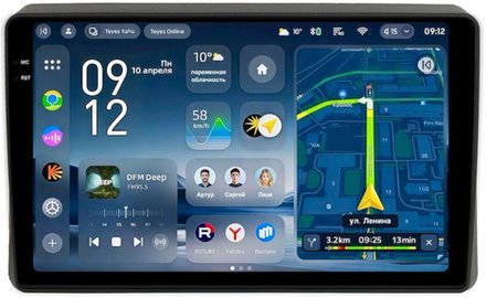 Магнитола для Renault Arkana 2019+, Duster 2 2020+ (ШГУ цветной) - Teyes CC4-PRO монитор 10.36" 2K QLED на Android 13, Snapdragon 778G, AI, CarPlay, DSP, 4G SIM-слот