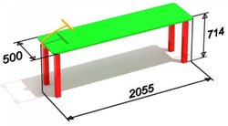 Скамья для пресса уличная для спортивных площадок