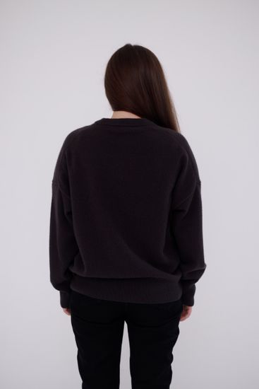 Джемпер Л.Т., 100% шерсть ягнёнка, цвет графит.