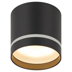 Светильник накладной ЭРА OL9 GX53 BK/WH под лампу GX53 черный/белый