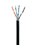 Кабель витая пара U/UTP 5e кат. 4 пары Filum FL-PF-5E-UUTP4-24AWG-PE-305-BK
