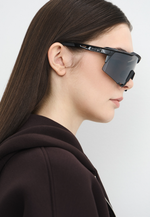 Спортивные очки 100% SPEEDCRAFT Matte Black Gloss Black - Black Mirror Lens