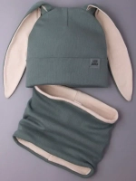 Шапка детская осенняя, с ушками