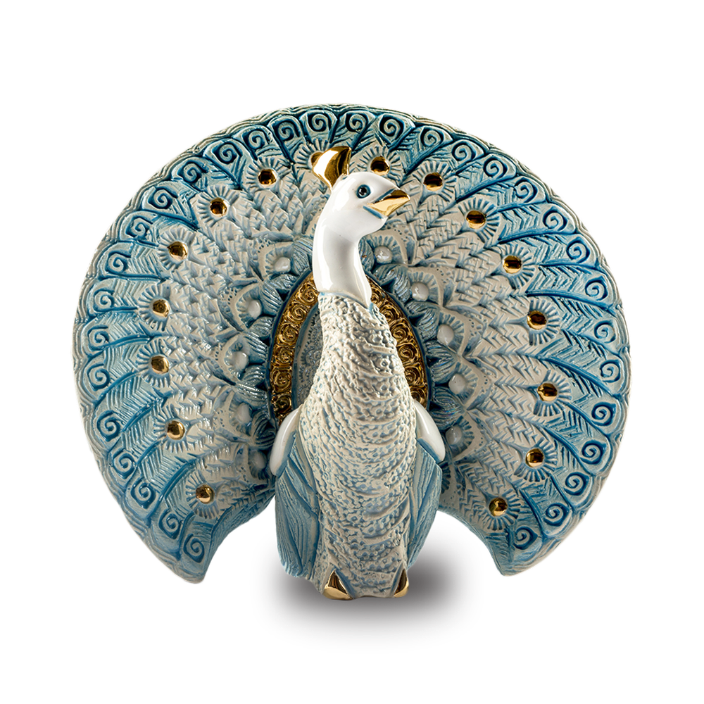 De Rosa Rinconada Статуэтка коллекционная Павлин белый