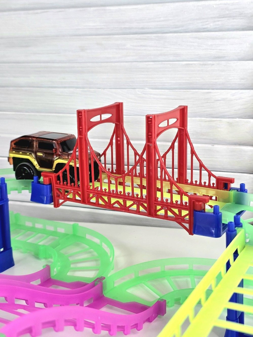 Трек "Вираж" 200см со световыми эффектами, светится в темноте (200762115)