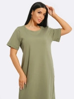 Платье хлопок однотон большие размеры