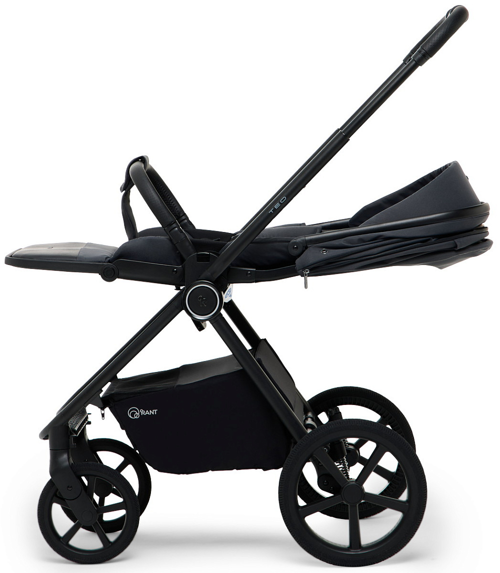 Детская коляска Rant Teo Soft 3 в 1 с автокреслом Aster Zero Olive Graphite