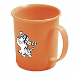 Кружка детская с декором 0,18л (оранжевый)