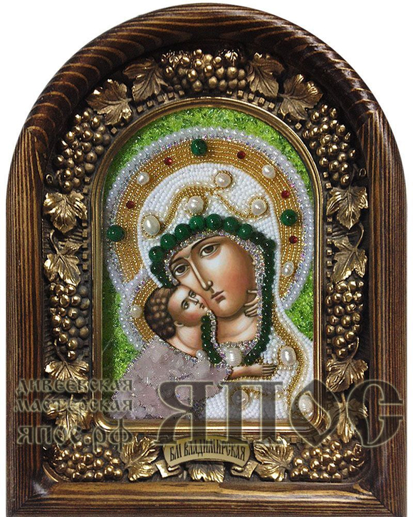 Икона Пресвятая Богородица Владимирская бисер