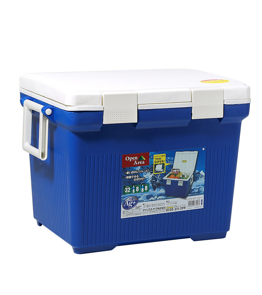 Термобокс IRIS Cooler Box CL-32, 32 литра синий/белый