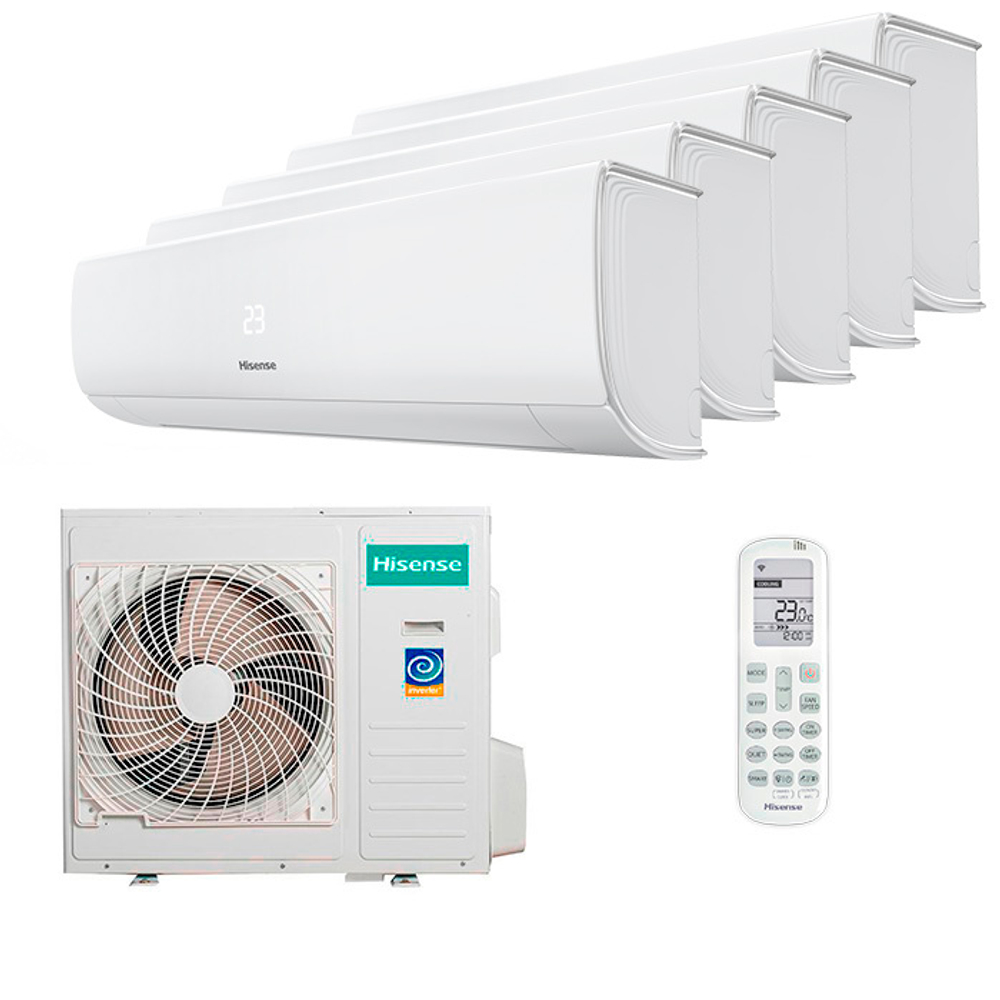 Мультисплит система на 5 комнат Hisense AMS-09UW4RMRKB00 x 5 / AMW5-42U4RTA