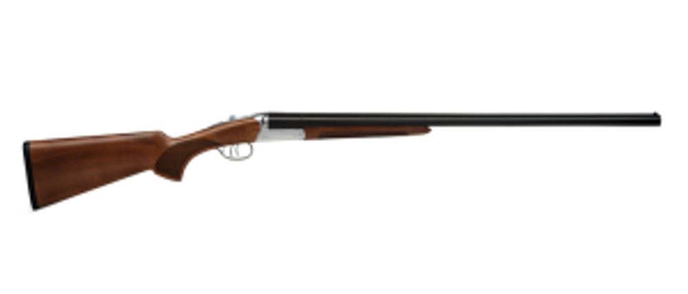 Ружье HUGLU 202B SILVER/BLACK cal.12x76, 760 мм. S/S, 2С, станд.экстрактор, 5СМЧ, кейс