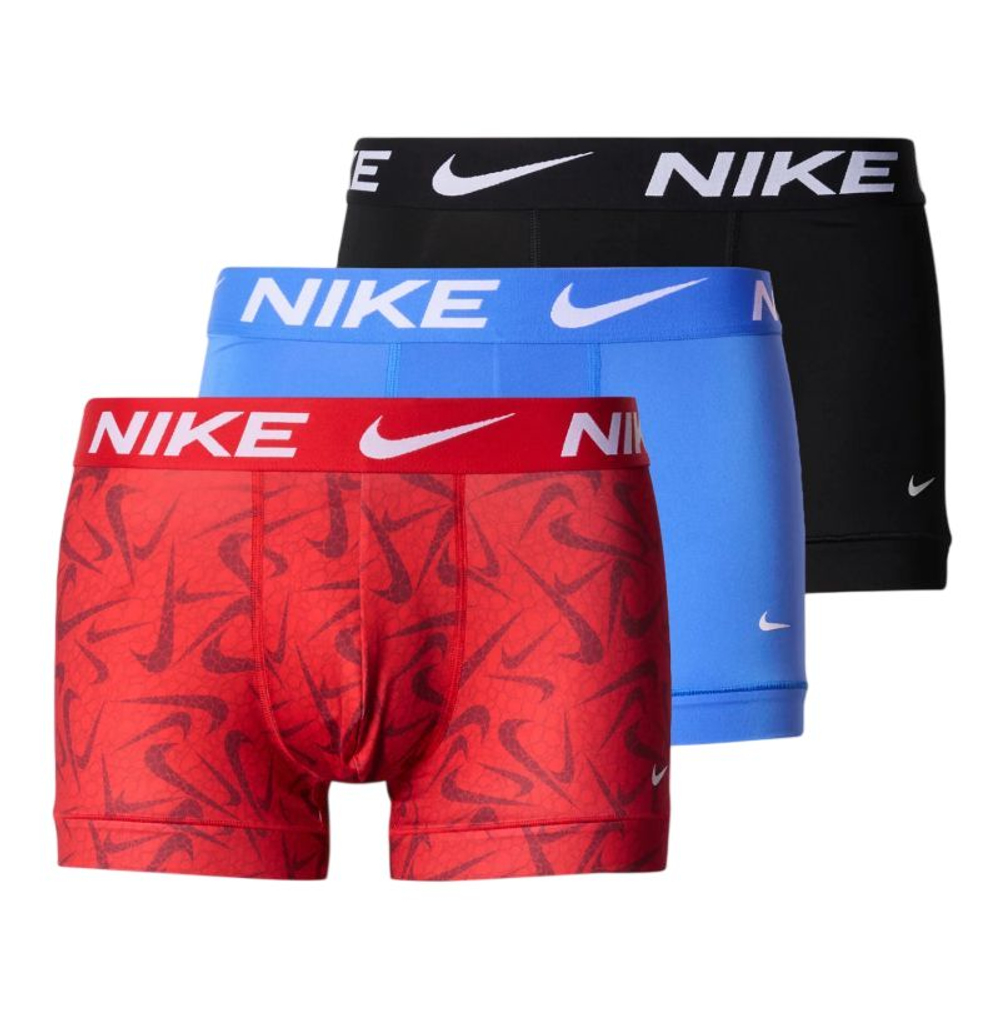 Теннисные боксерки Nike Dri-Fit Essential Micro Trunks 3P - red/blue/black