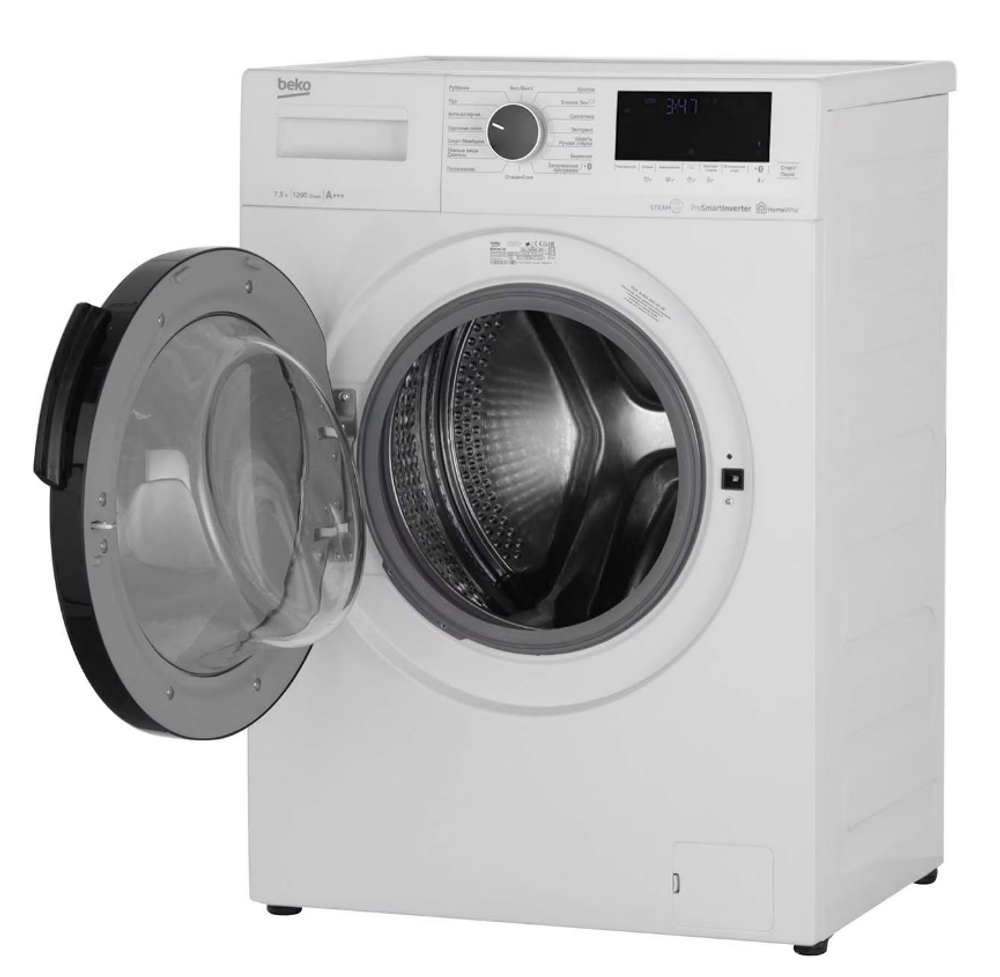 Стиральная машина Узкая Beko WSPE7H616W (y).
