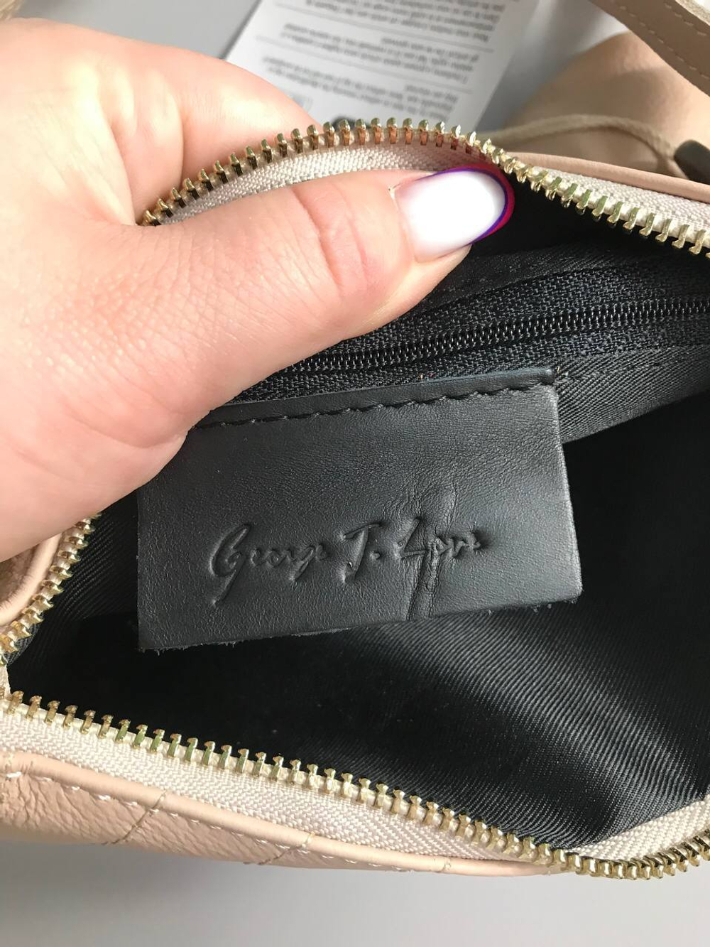 Сумочка пудрового цвета, новая