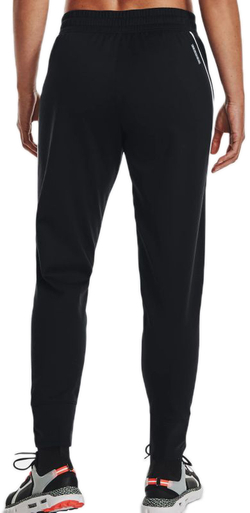 Женские теннисные брюки Under Armour Women's UA Rush Tricot Pants - black/white