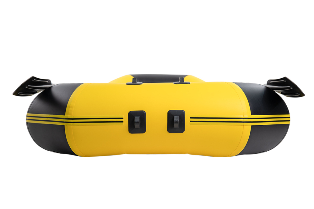 YACHTMAN-260 МНД НАДУВНОЕ ДНО (Яхтман) желтый-черный (лодка ПВХ с усилением)