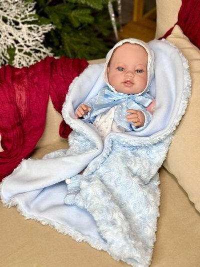 Кукла Berbesa 42см Recien Nacido с пледом (5114K)