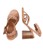 Кожаные босоножки на каблуке kaddy See By Chlo\u00e9 - коричневый(SB42032A 19001)