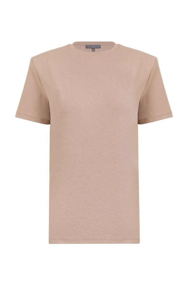 Футболка с акцентным плечом